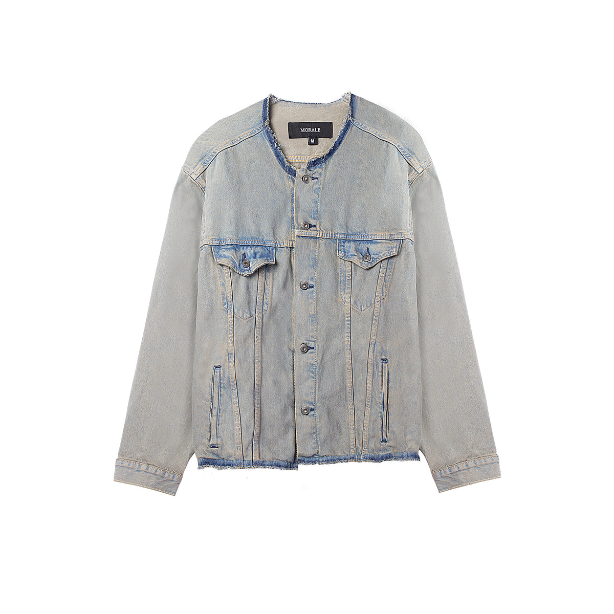 DECONSTRUCTED RUST DENIM JACKET