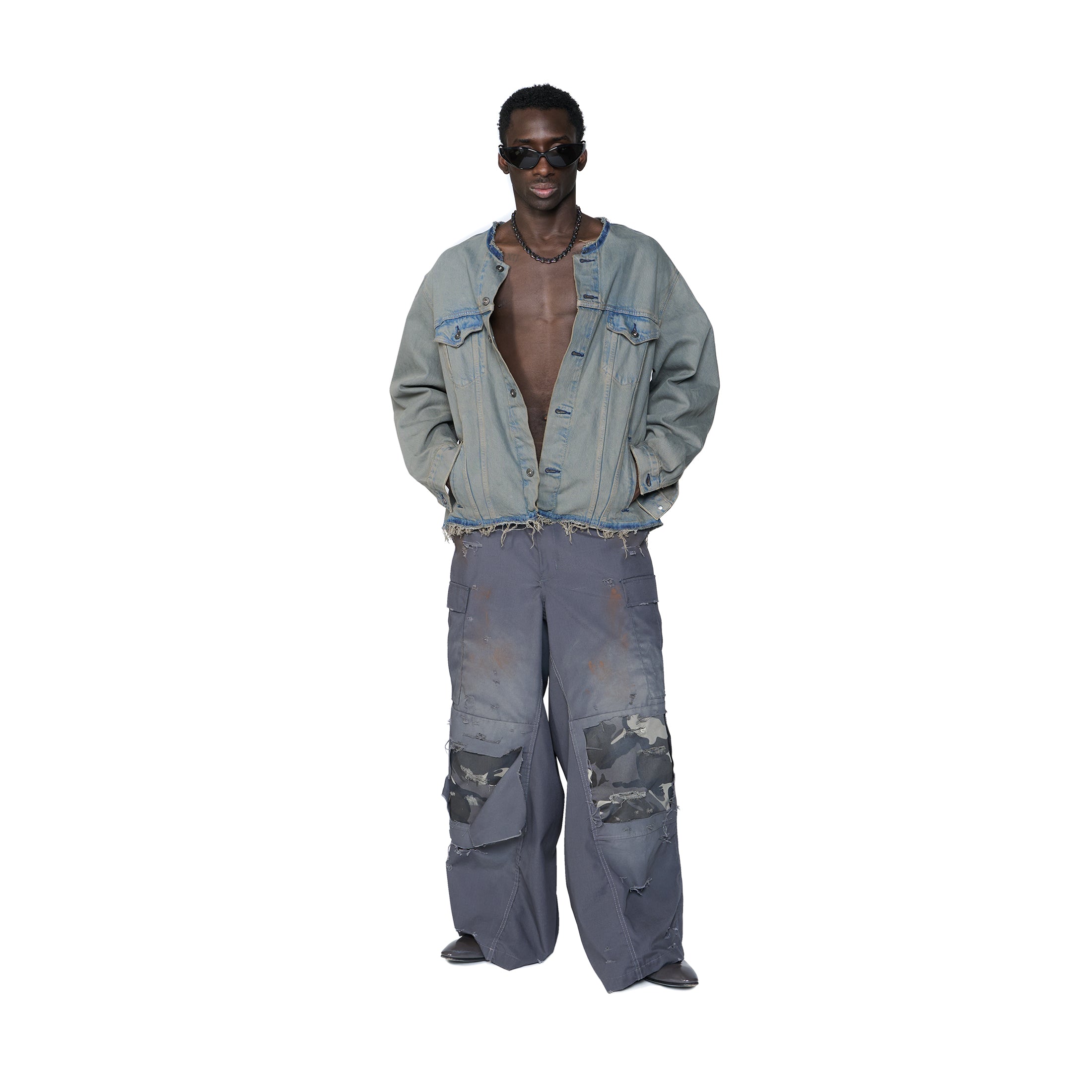 SHADOW DOUBLE KNEE CARGO PANTS