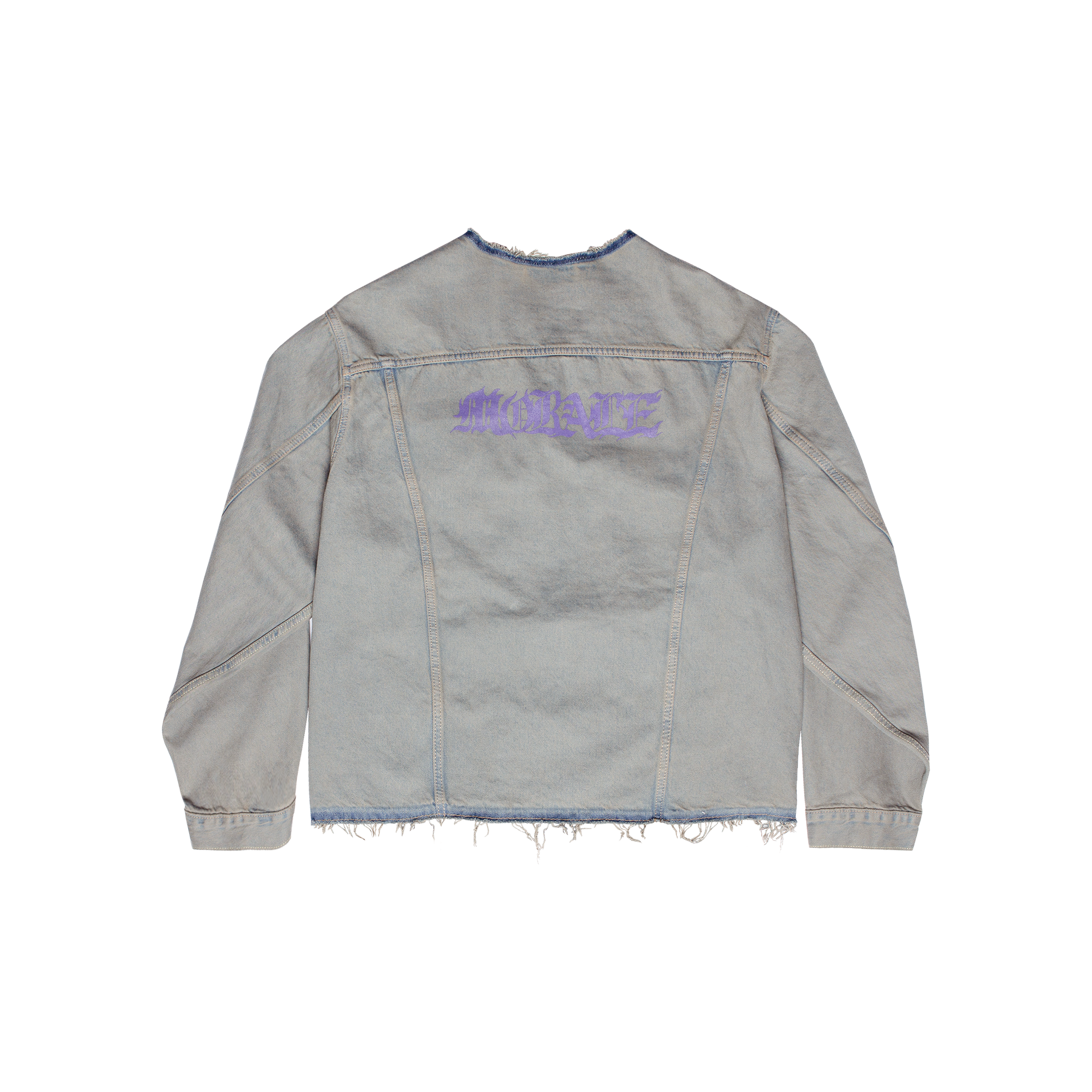 DECONSTRUCTED RUST DENIM JACKET