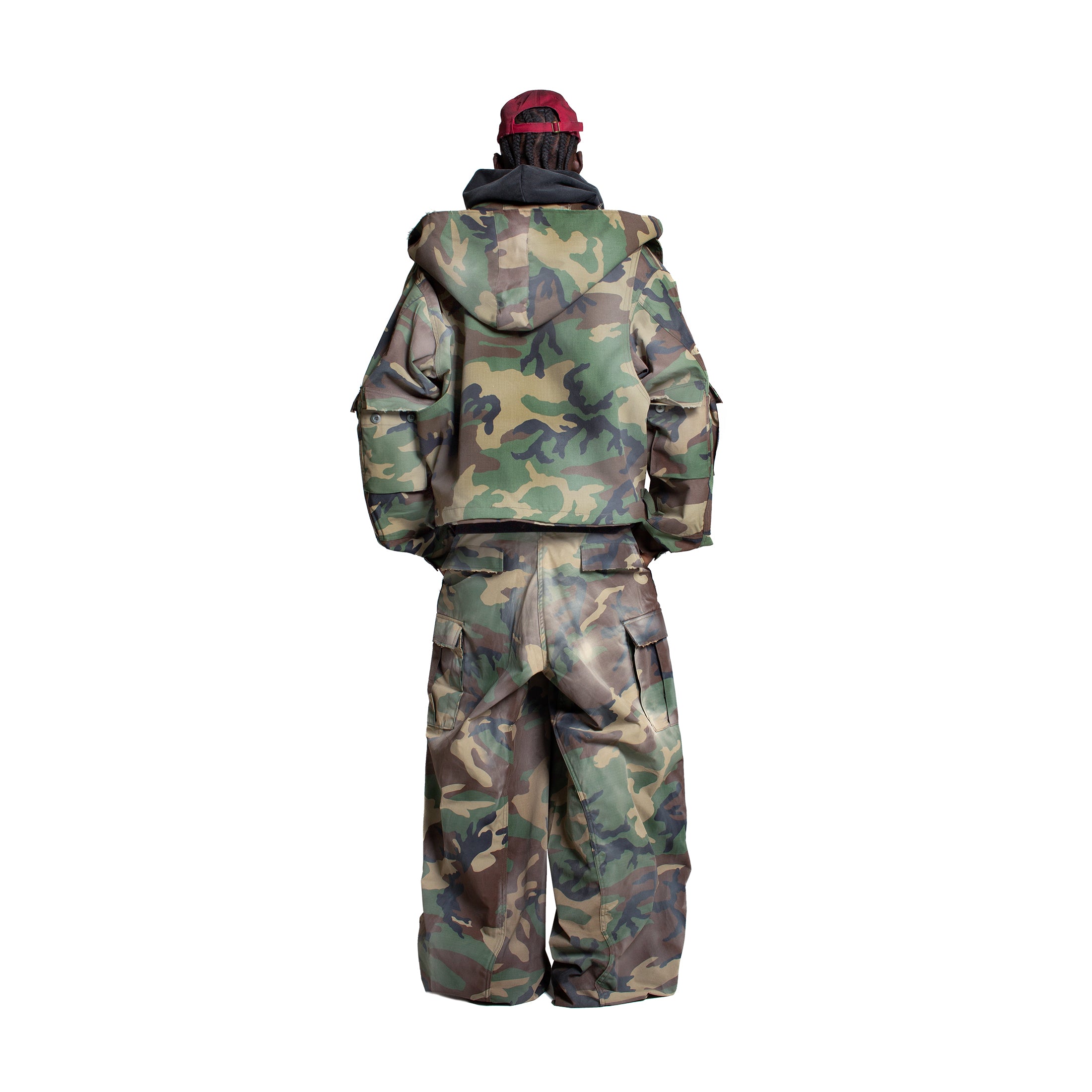 MUD WASHED DOUBLE-WORK CAMO PARKA