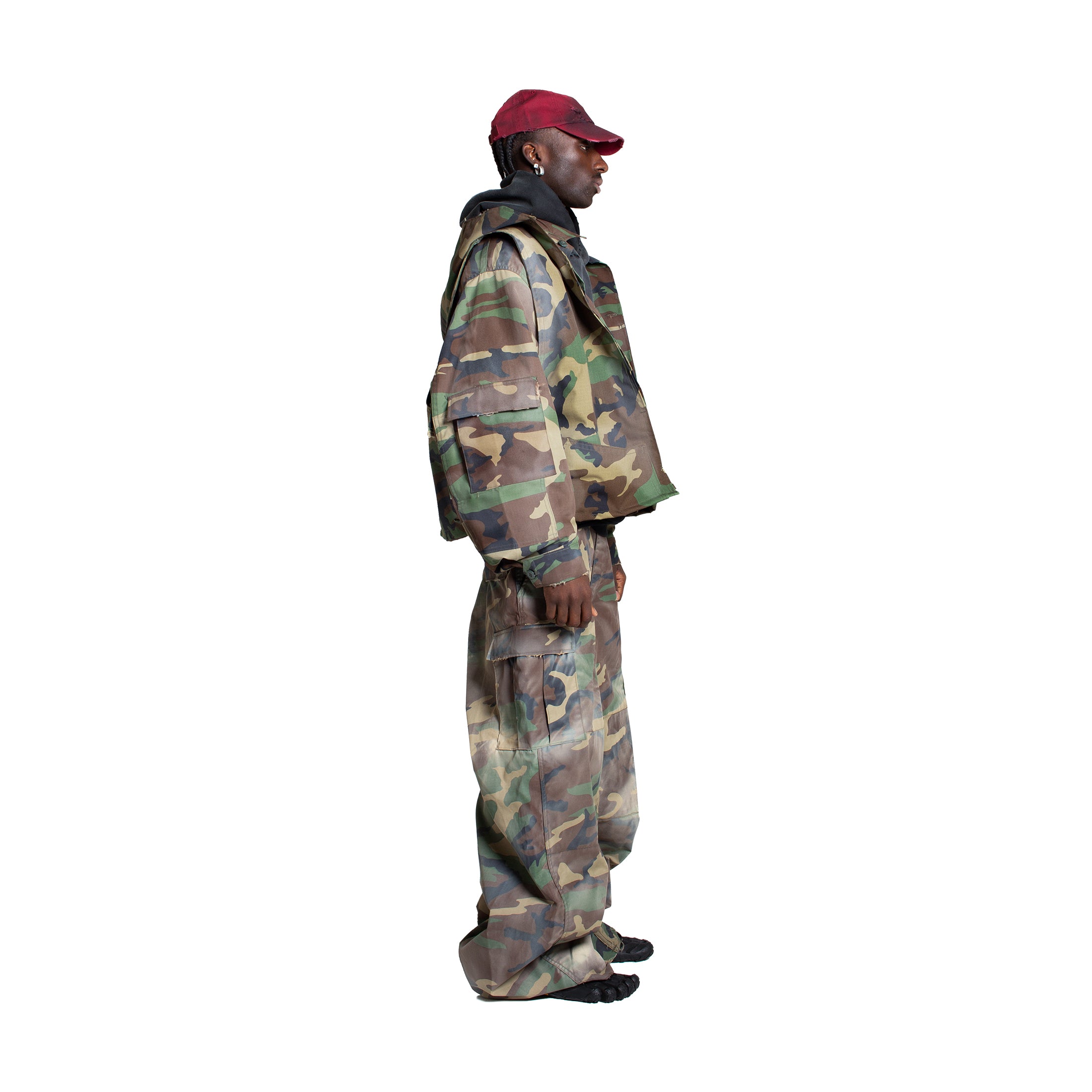MUD WASHED DOUBLE-WORK CAMO PARKA