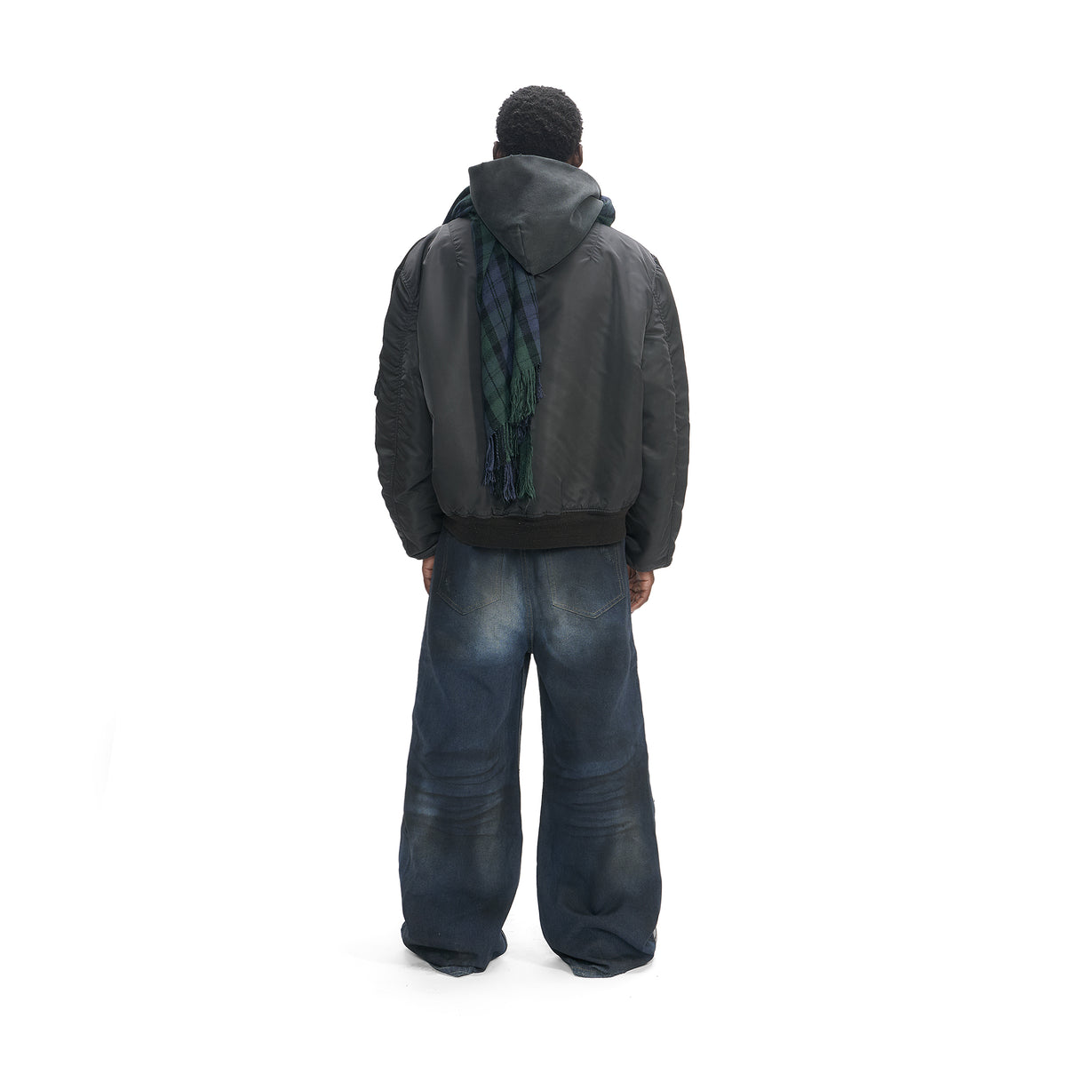 SPILLED OIL MIDNIGHT BLUE BAGGY JEANS