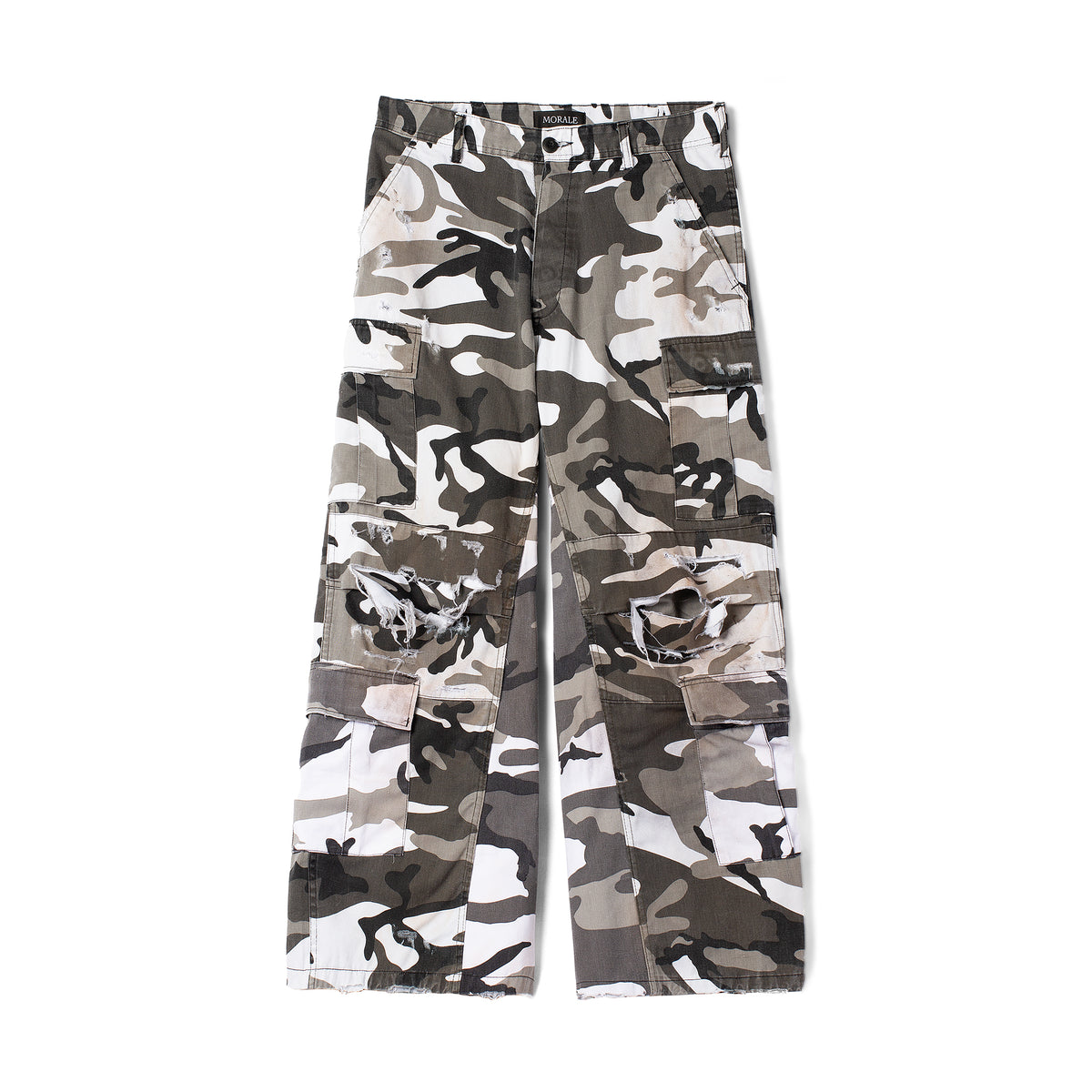 DESTROYED RUSTIC URBAN CAMO CARGO PANTS
