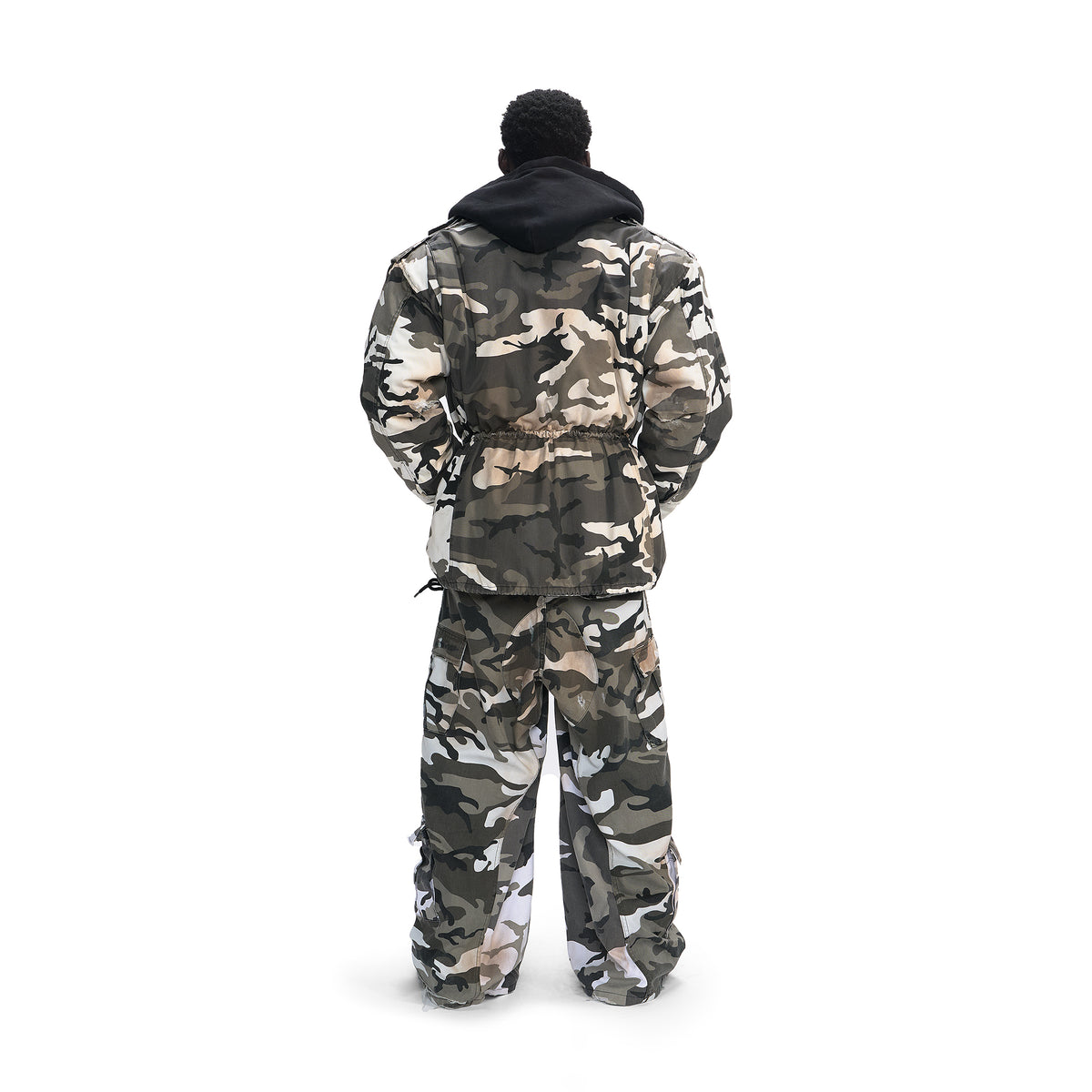 DESTROYED RUSTIC URBAN CAMO CARGO PANTS