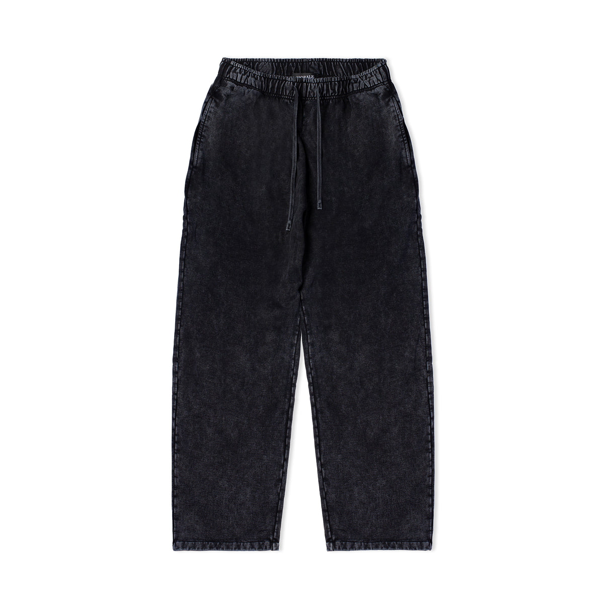 BLACK WASHED LOOSE FIT SWEATPANTS