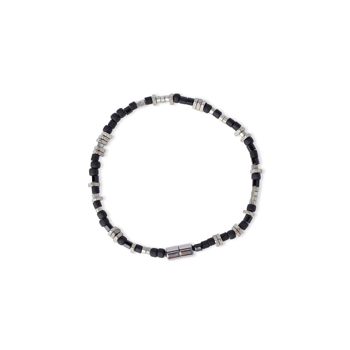 OBSIDIAN BEAD BRACELET